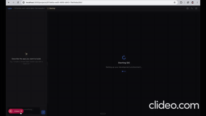Lyte live app generation demo